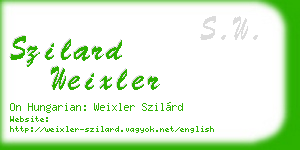 szilard weixler business card